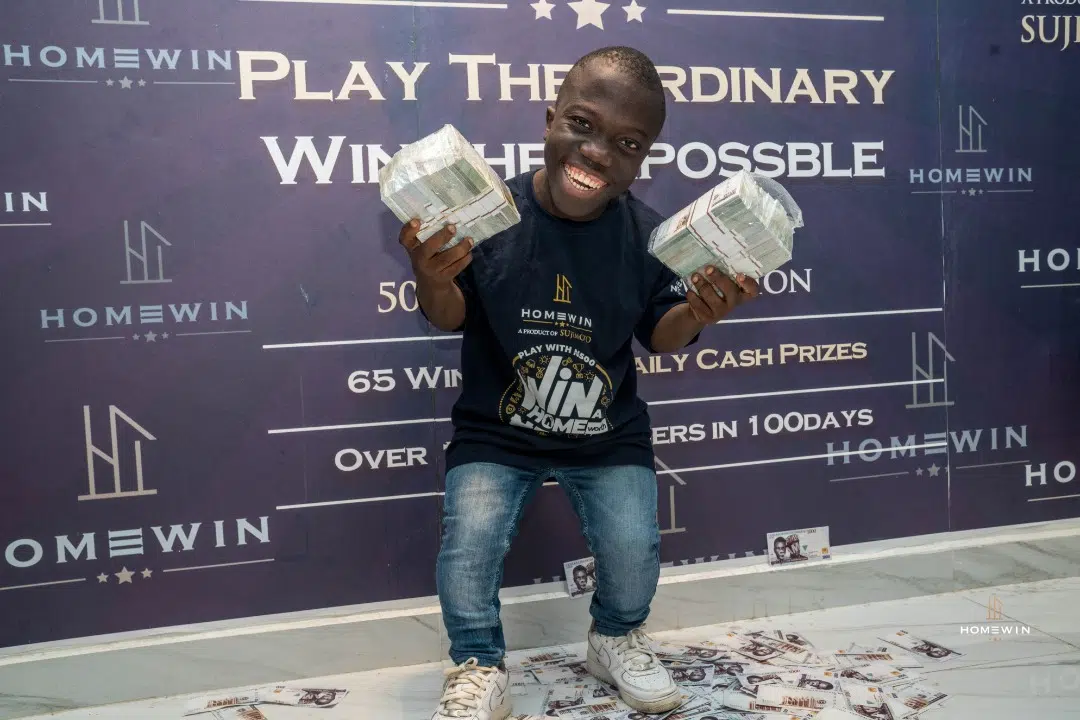 22-YEAR-OLD LAGOS STATE UNIVERSITY STUDENT WINS 12 MILLION NAIRA IN SUJIMOTO’S HOMEWIN SALARY FOR LIFE