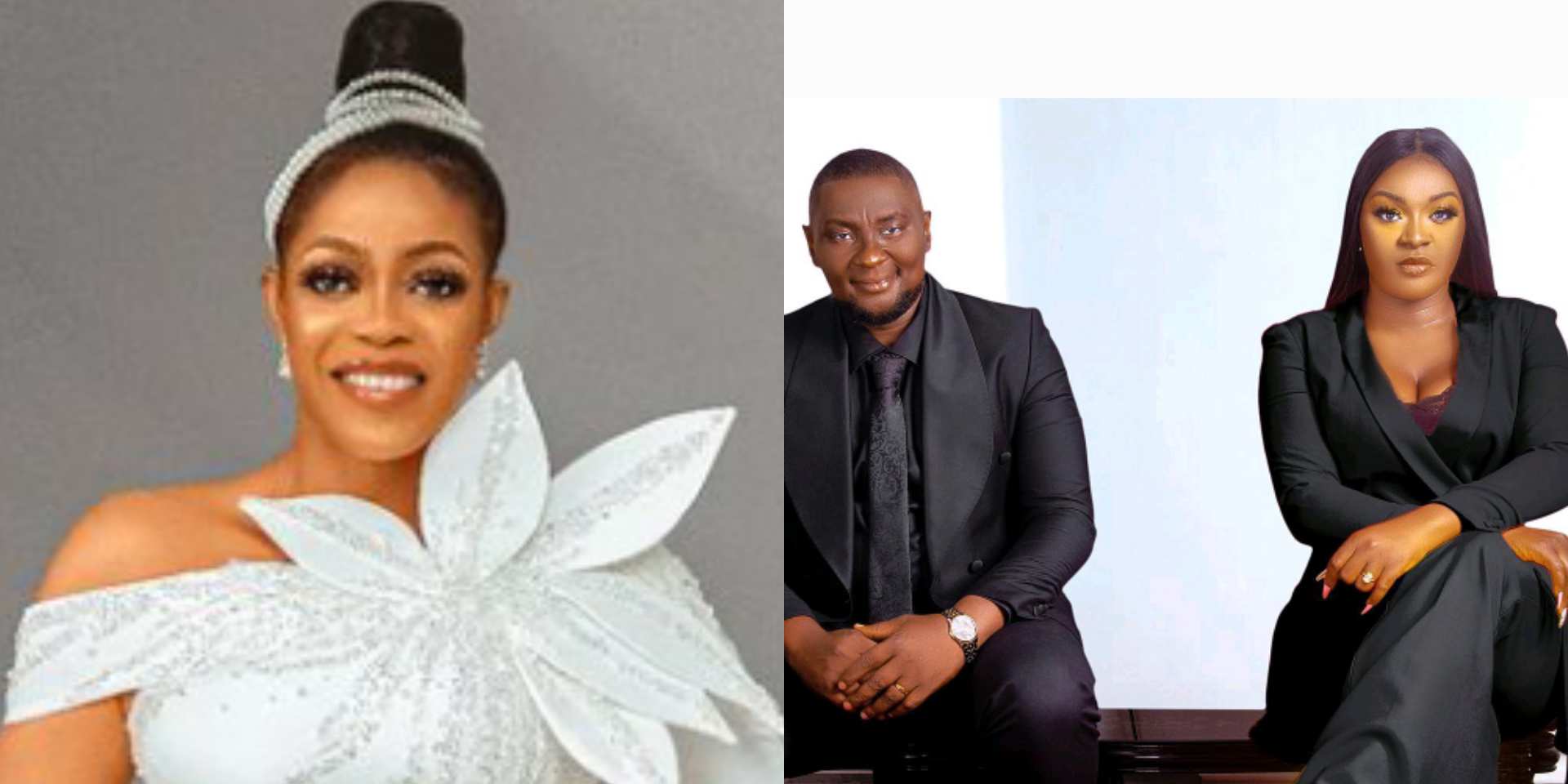 Eve Esin reacts to reports that Chacha Eke snatched Austin Faani from her