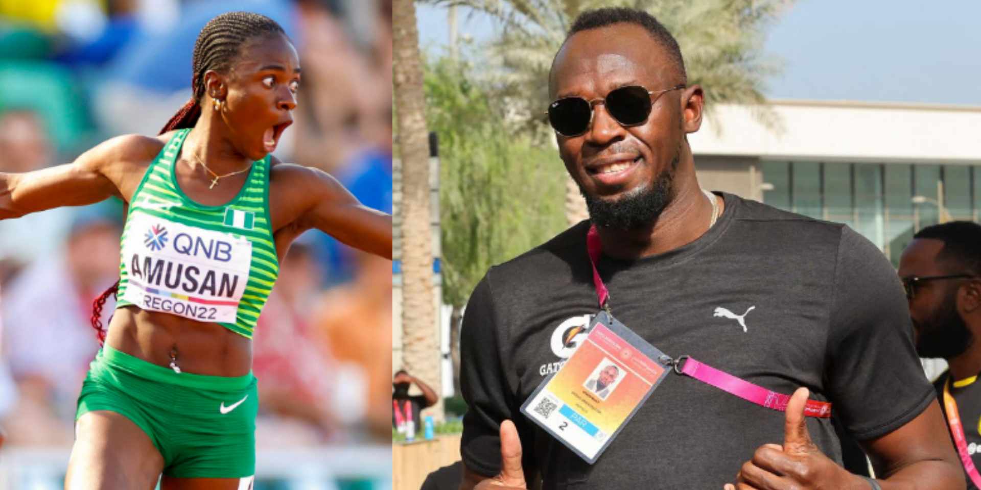 Usain Bolt congratulates Amusan for breaking world record