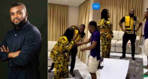 "I brought me sister to you" - Mercy Chinwo's fiance, Blessed stirs humour as he addresses singer as his sister again (Video)