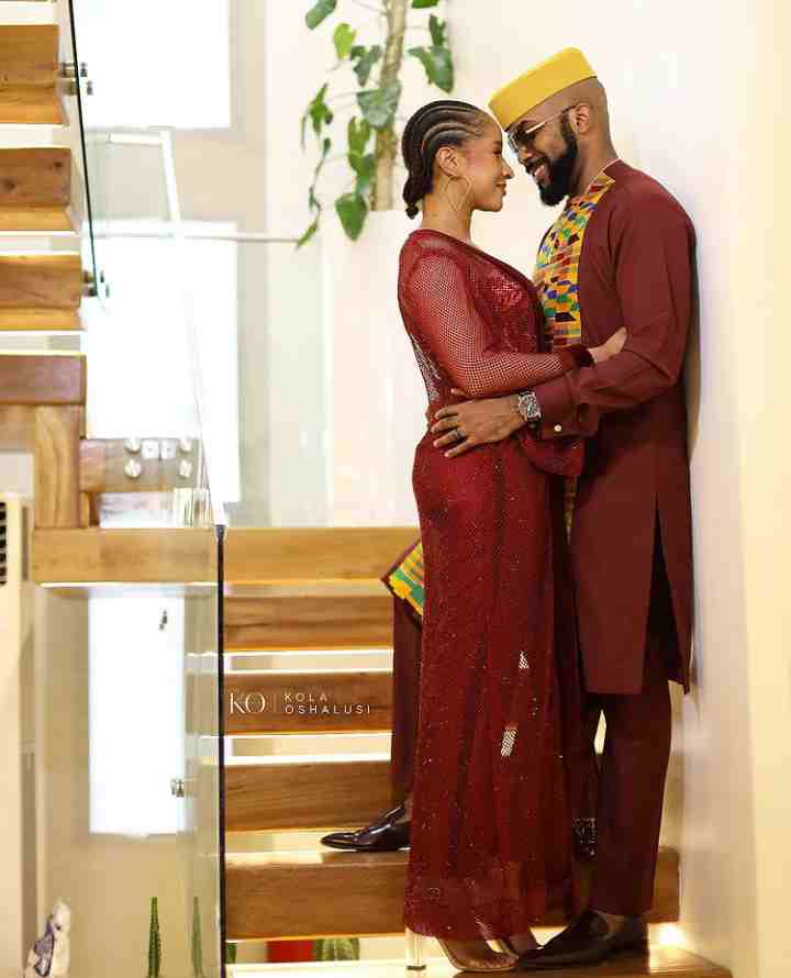 "I'm so grateful to be loved by this man" - Adesua Etomi showers love on husband, Banky W