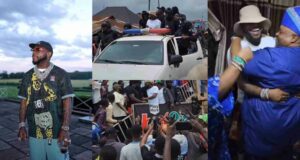 Reactions as Davido touches down Osun State amid tight security and cheers ahead of gubernatorial election (Video)