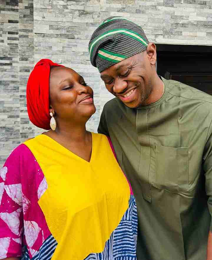 Mo Bimpe reacts to claims that her husband, Lateef Adedimeji was once married with a kid 