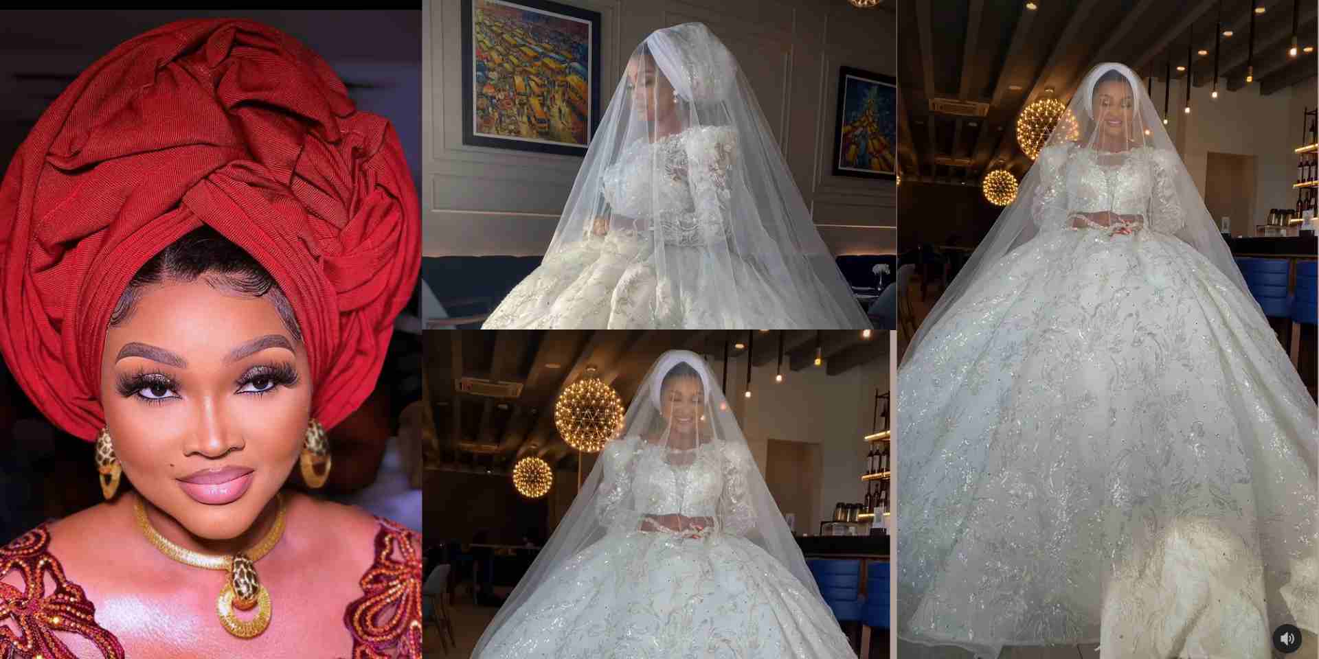 "She wants to trend again" - Reactions as Mercy Aigbe shares throwback video from her White wedding