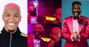 "Brush your teeth, you no hear" - Reactions trail Ebuka Obi-Uchendu's move after Groovy screamed at his face (Video)