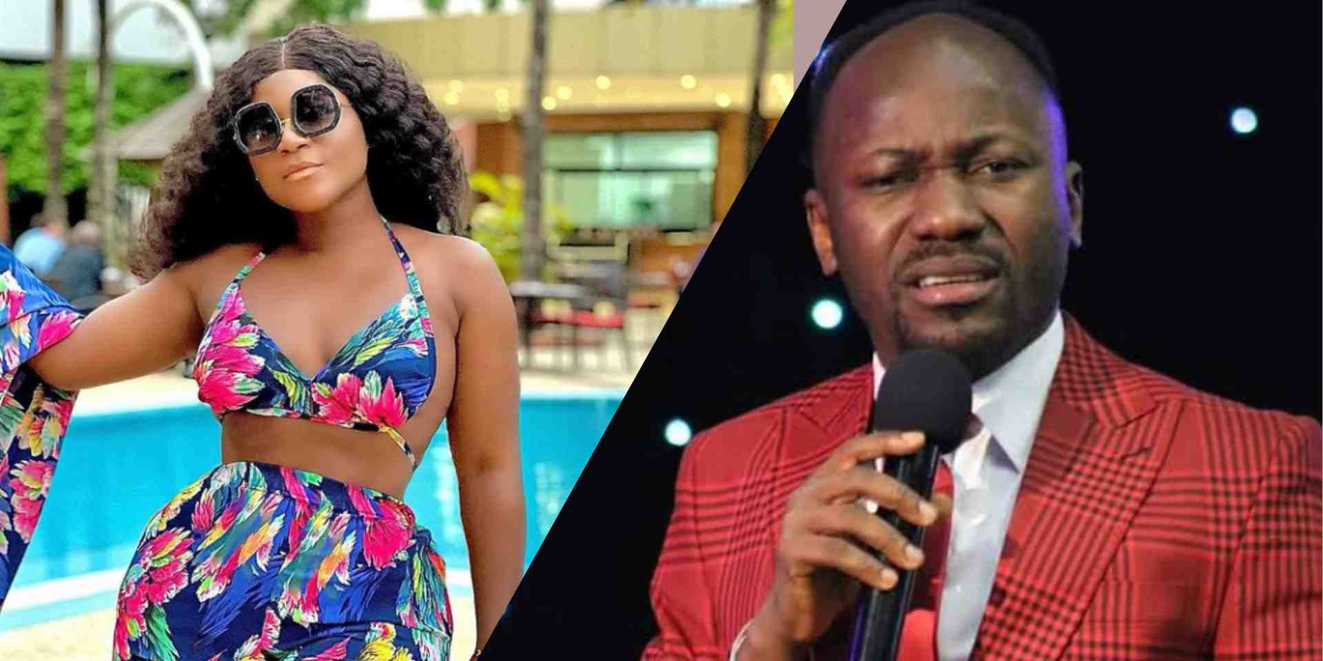 Destiny Etiko reacts after being accused of sleeping with Apostle Johnson Suleiman