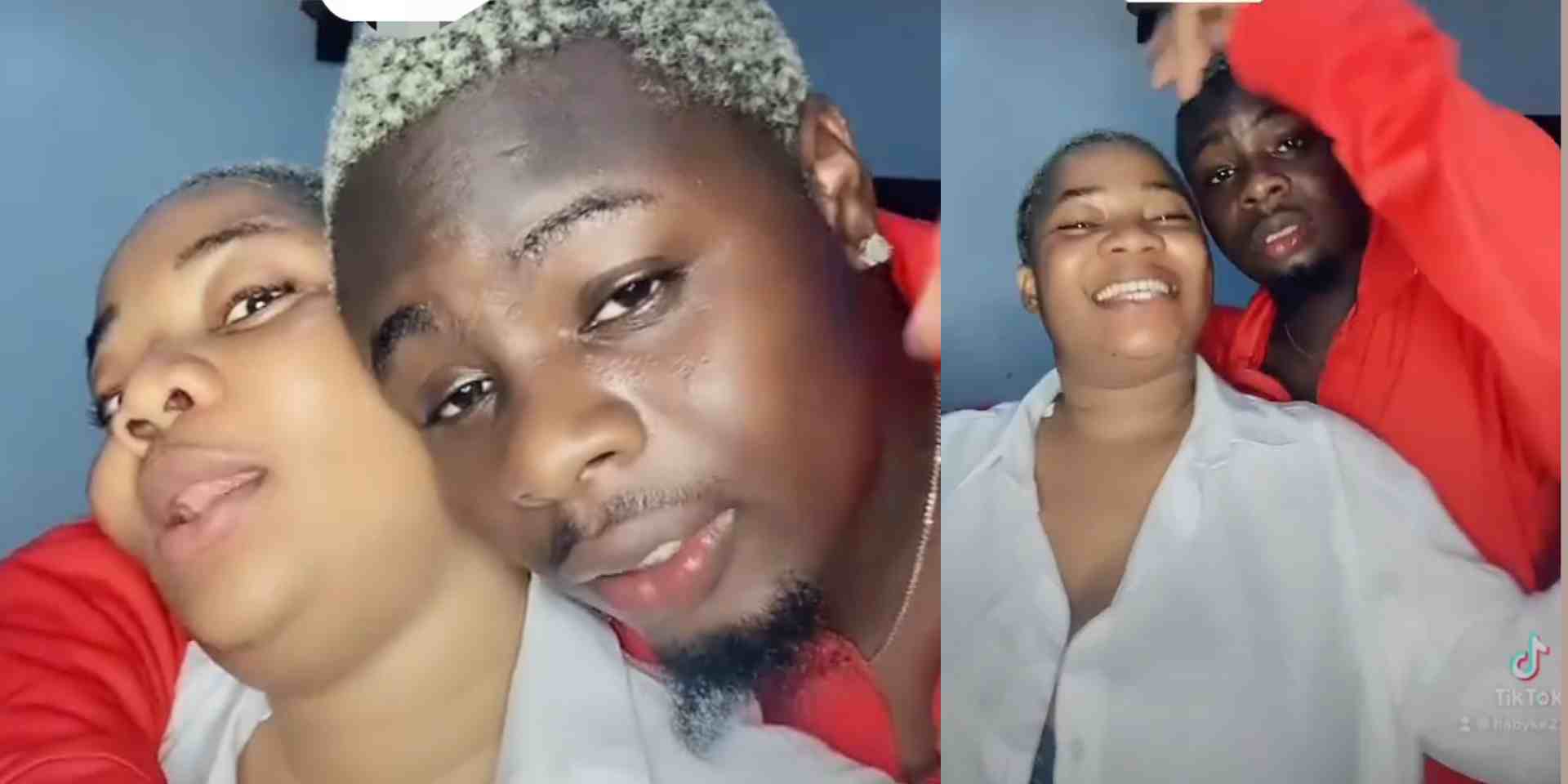 Lady celebrates boyfriend who caught her cheating three times but still stood by her (Video)