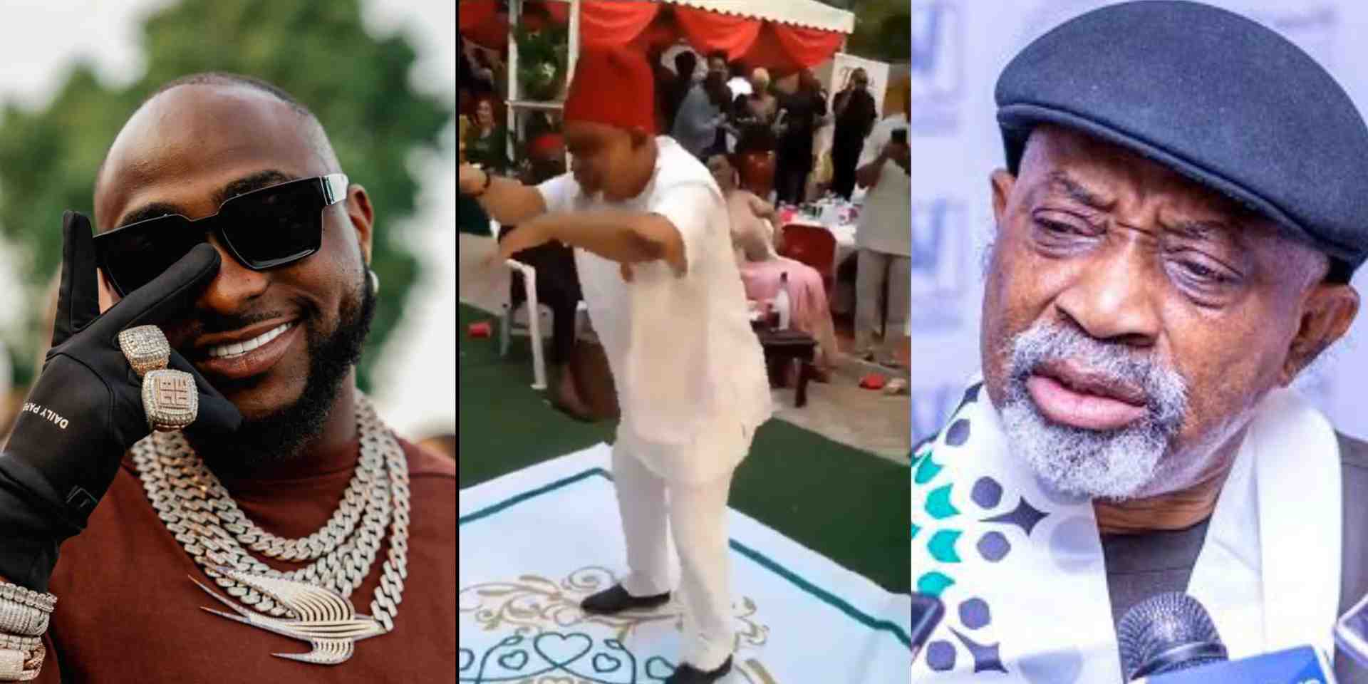 Davido reacts to a video of the labour minister, Chris Ngige dancing at an event
