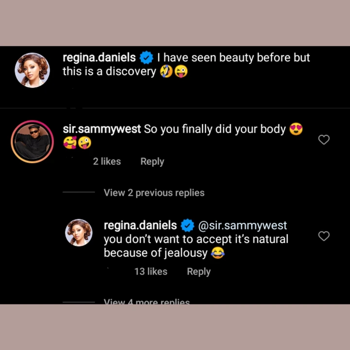 Regina Daniels surgery