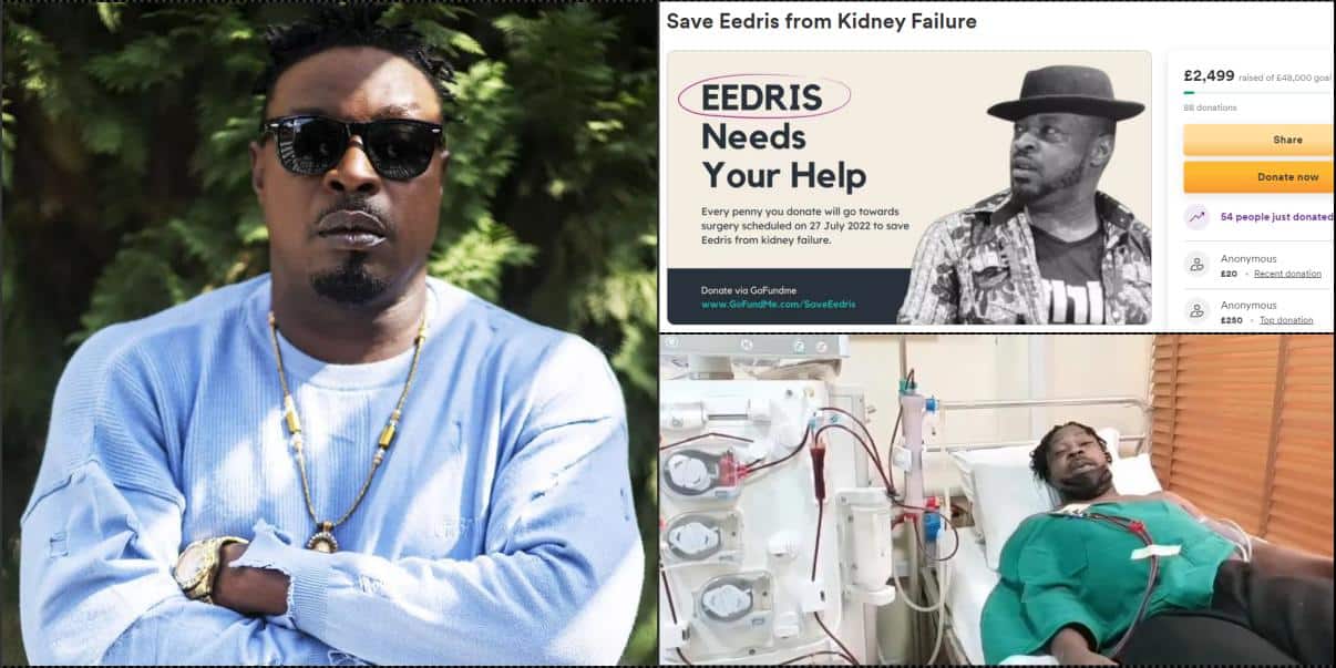 Over N1M raised ahead of Eedris Abdulkareem's kidney transplant