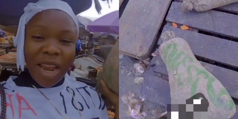 "It's over in Nigeria" - Lady laments after buying a tuber of yam for N3,000k [Video]