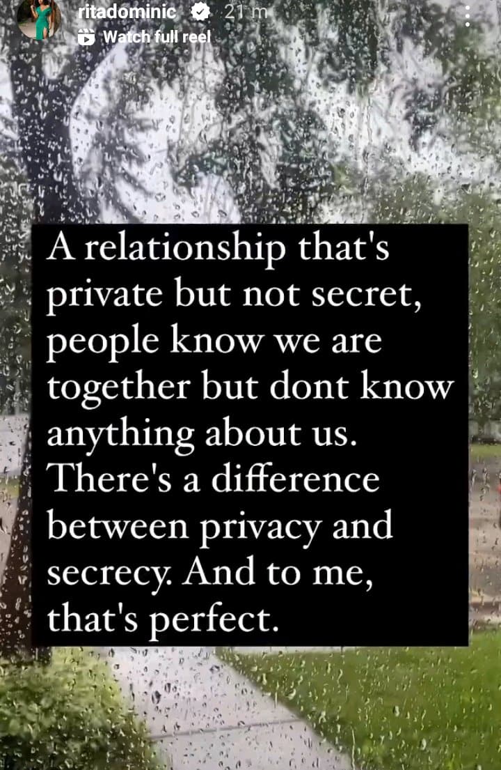 Why I prefer my marriage to be private but not secret - Rita Dominic reveals