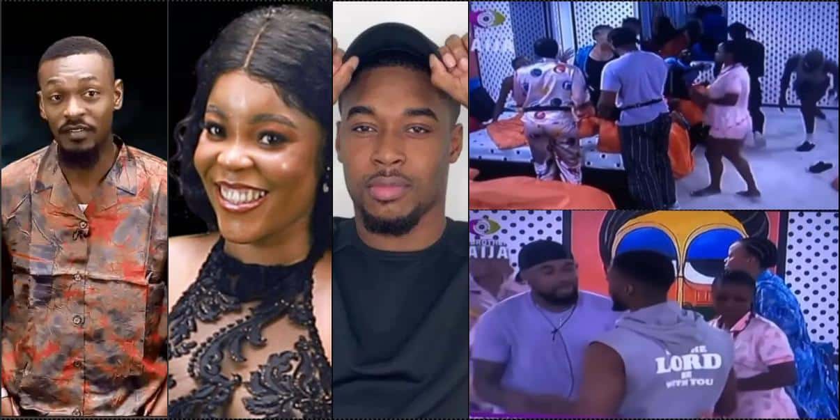 #BBNaija: Drama as Adekunle, Segun, and Chichi engage in heated argument (Video)