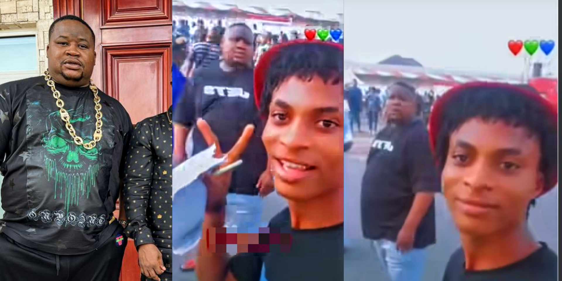 "Baba don humble" - Reactions as another fan publicly makes a video of Cubana Chief Priest