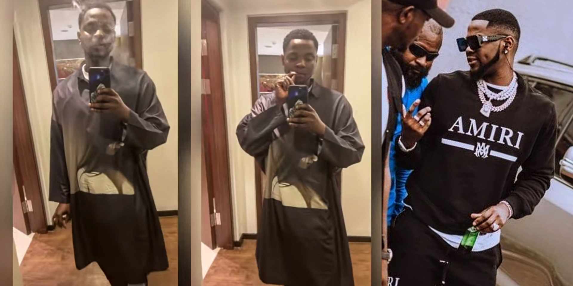 "Baba de hide do am" - Reactions as Kizz Daniel breaks his promise to quit smoking for kids' sake [Video]