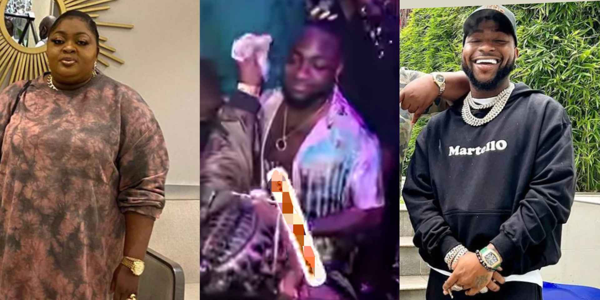 "This is genuine friendship" - Fans react to Davido's gesture as Eniola Badmus showers him with cash [Video]