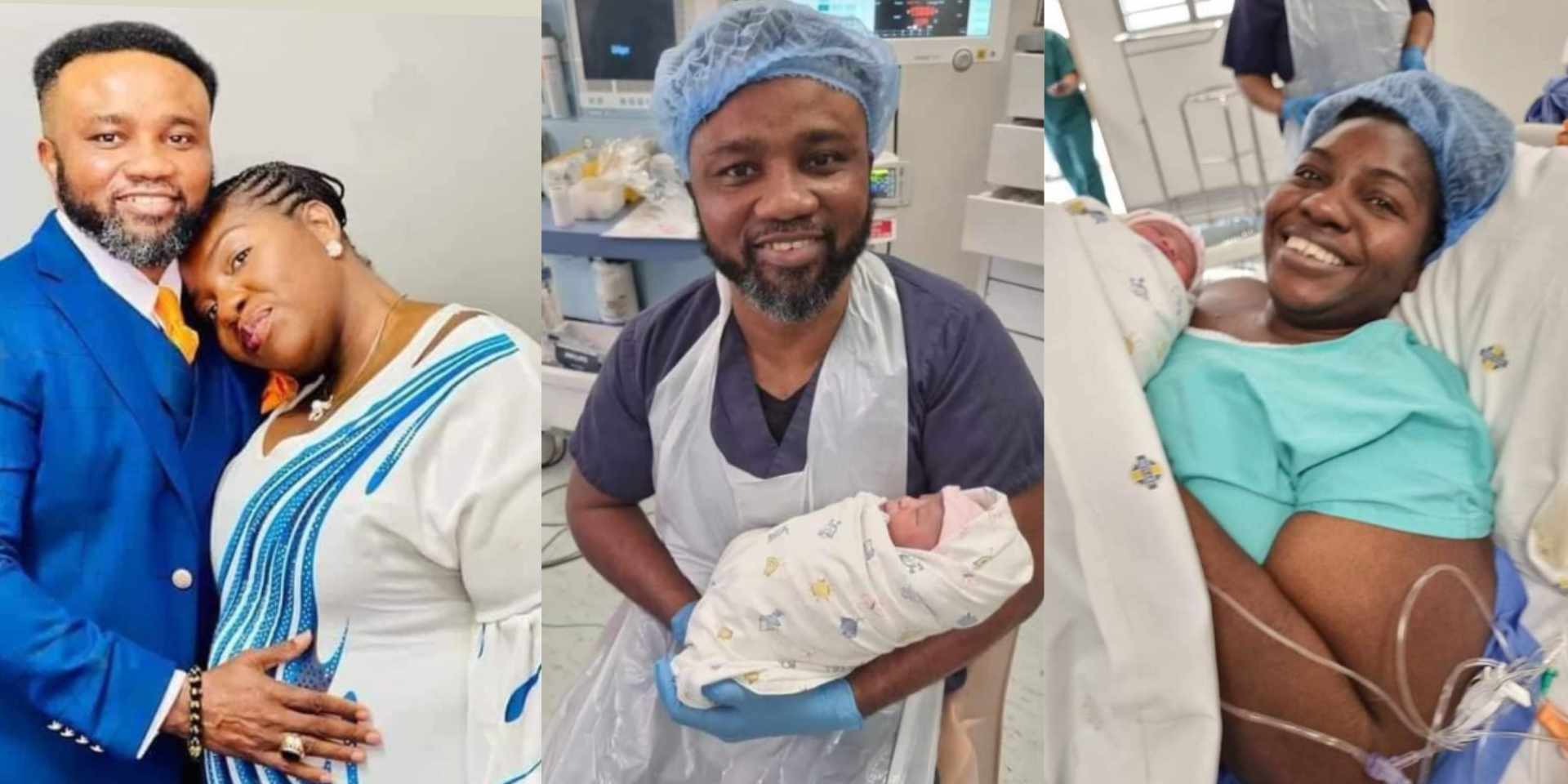 Nigerian pastor and his wife welcome a baby after 13 years of waiting