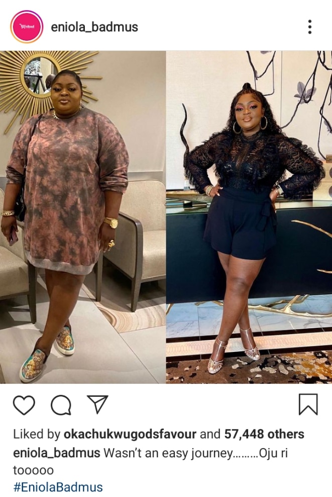 “It Was Not An Easy Journey” – Eniola Badmus Speaks On Weight Loss