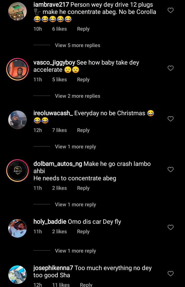 "Motor wey get 12 plugs, make ehm concentrate abeg" - Reactions as Davido shuns Isreal DMW, zooms off in his Lamborghini despite hailing (Video)