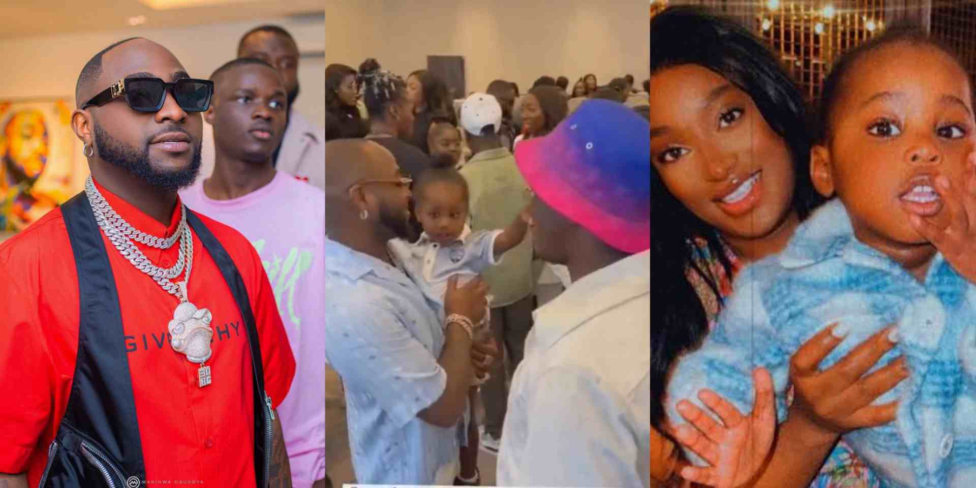 Davido spotted for the first time with two-year-old son, Dawson (Video)