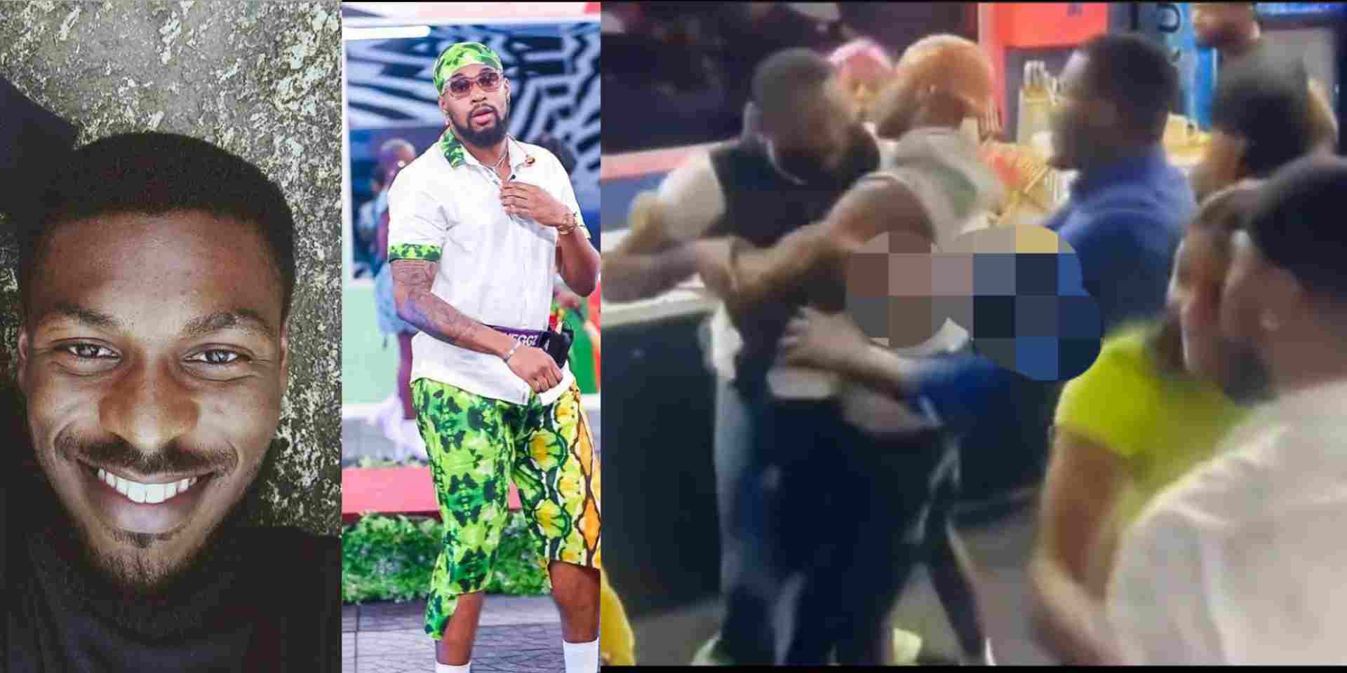 #BBNaija: Moment Adekunle and Sheggz almost got physical on each other following fierce verbal altercation (Video)