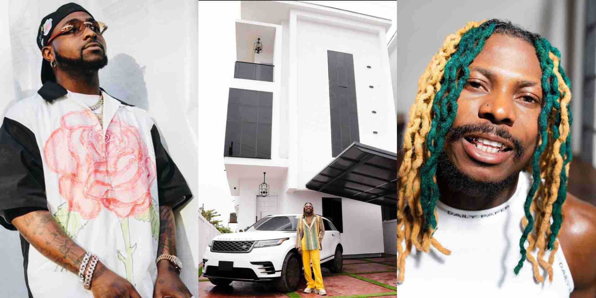 Davido reacts to Asake's multi-million naira mansion acquisition