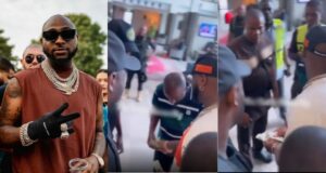 "I sure say Wizkid FC dey dere" - Reactions as Davido is spotted sharing dollars at airport (Video)
