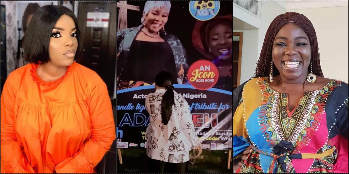 Empress Njamah burst into tears as she queries late Ada Ameh (Video)
