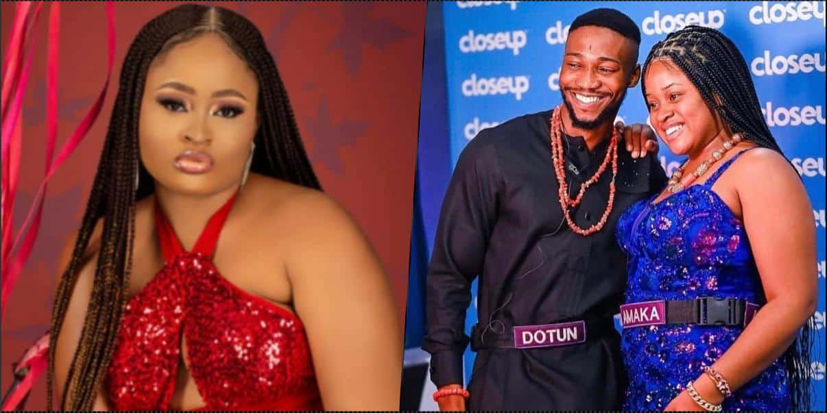 BBNaija: "Begging for relationship? Is she Okay?" — Specualtions as Amaka makes move on Dotun (Video)