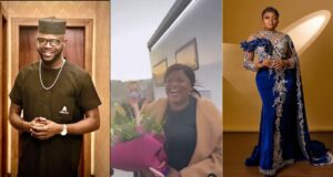 Reactions trail Funke Akindele's reply to ex-husband following birthday surprise
