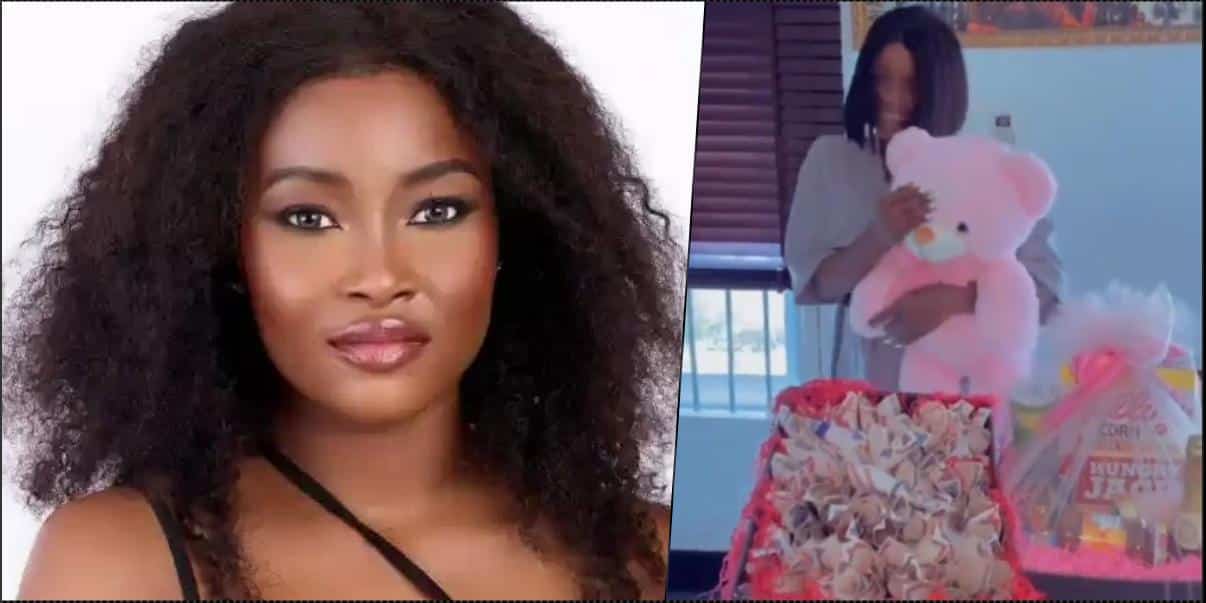 BBNaija: Ilebaye gush as fans surprise her with cash gift and more (Video)