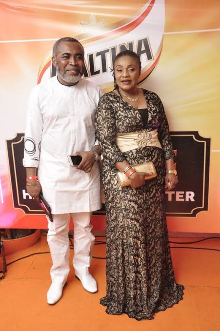 Zack Orji's wife, Ngozi triggers reactions as she shows off preferred presidential candidate 