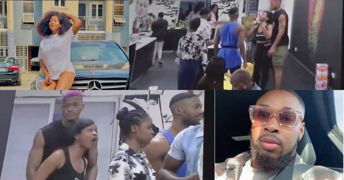 #BBNaija: Phyna, Sheggz fight dirty after he told her she 'will go home' (Video)