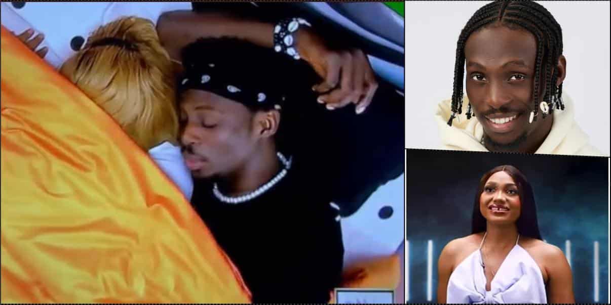 Shock as Chomzy and Eloswag reconcile in bed after fight (Video)