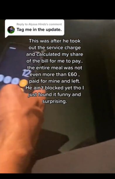 Ghanaian lady shocked to meet a man in the UK who asked her to pay her bill at a date