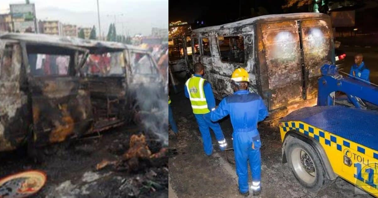 Passengers burn to death near Third Mainland Bridge in Lagos