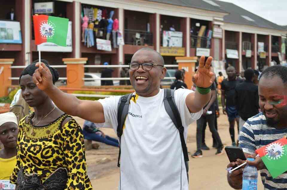 Peter Obi's lookalike spotted at Obidients' rally in Jos