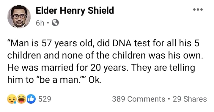 Screenshot 20220906 195117 Fear Woman: 57-Year-Old Man Breaks Down After Discovering 20 Years Of Marriage, All The Five Children In The House Are Not His -Drops Details For The Public