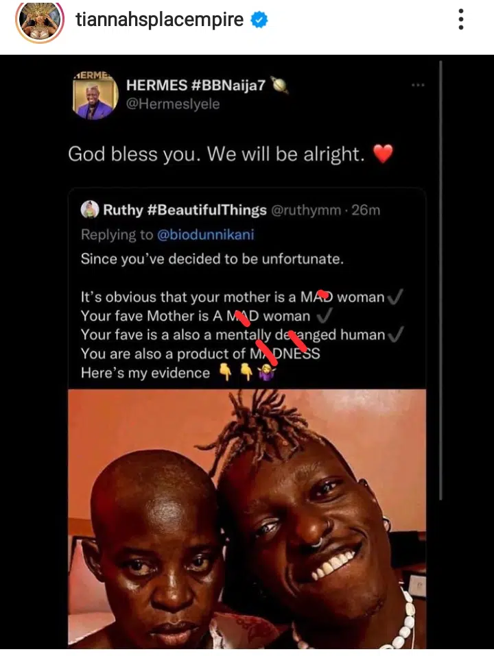 Hermes BBNaija Mom