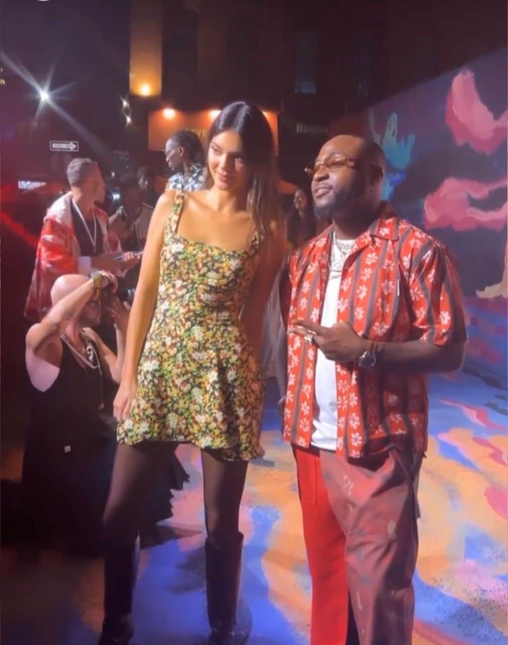 Speculations as Davido is spotted with Kendall Jenner at New York Fashion Week (Video)