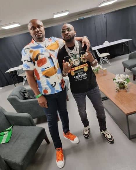 Excited Isreal DMW shares face-time with Davido after receiving his own diamond pendant