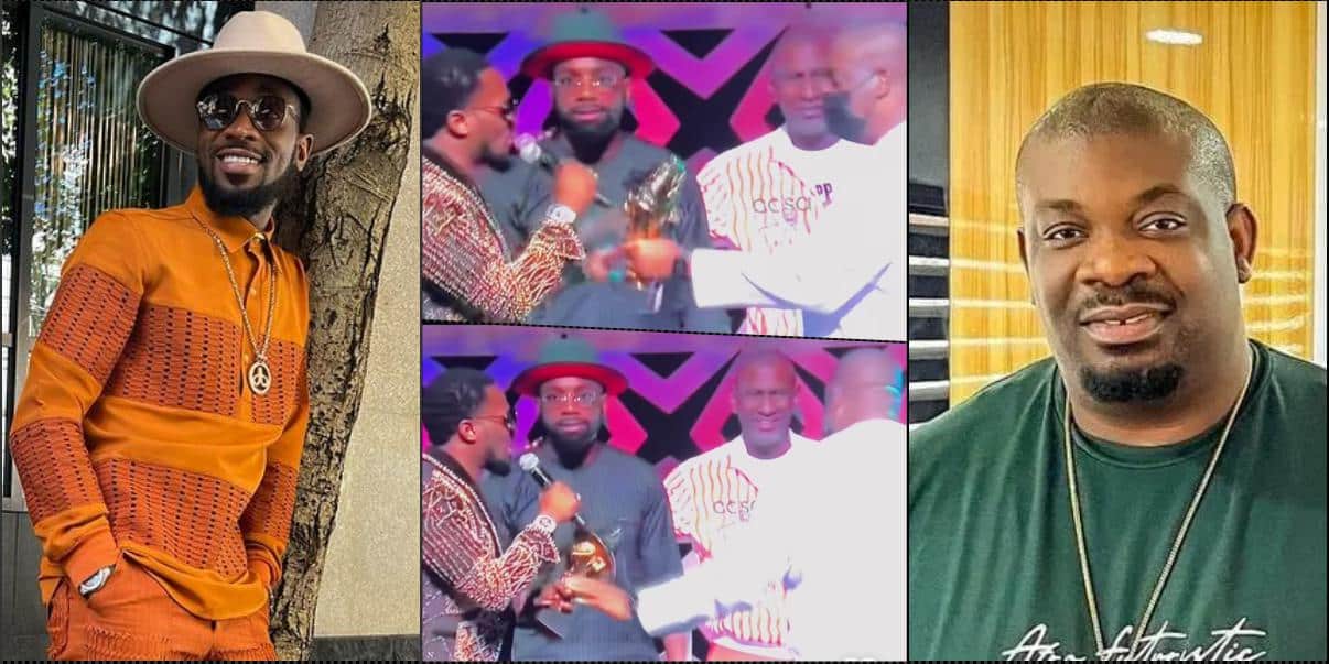 Headies Award: Speculations trail Don Jazzy's reaction following invitation to stage by D'banj (Video)