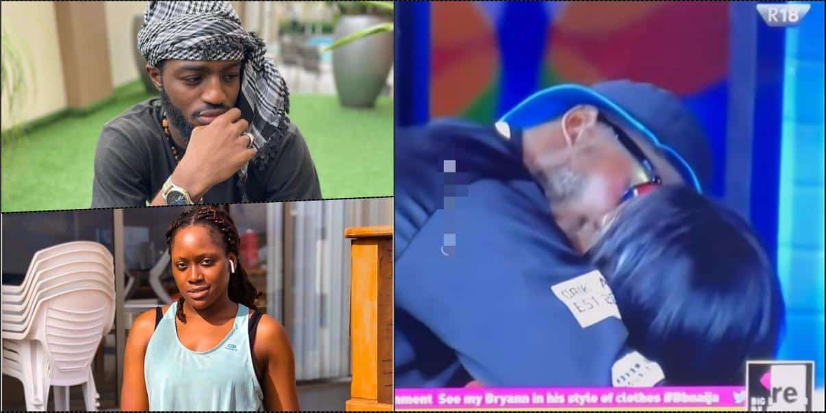 "Khalid eye don see shege" — Netizens react as Daniella locks lips with Dotun (Video)