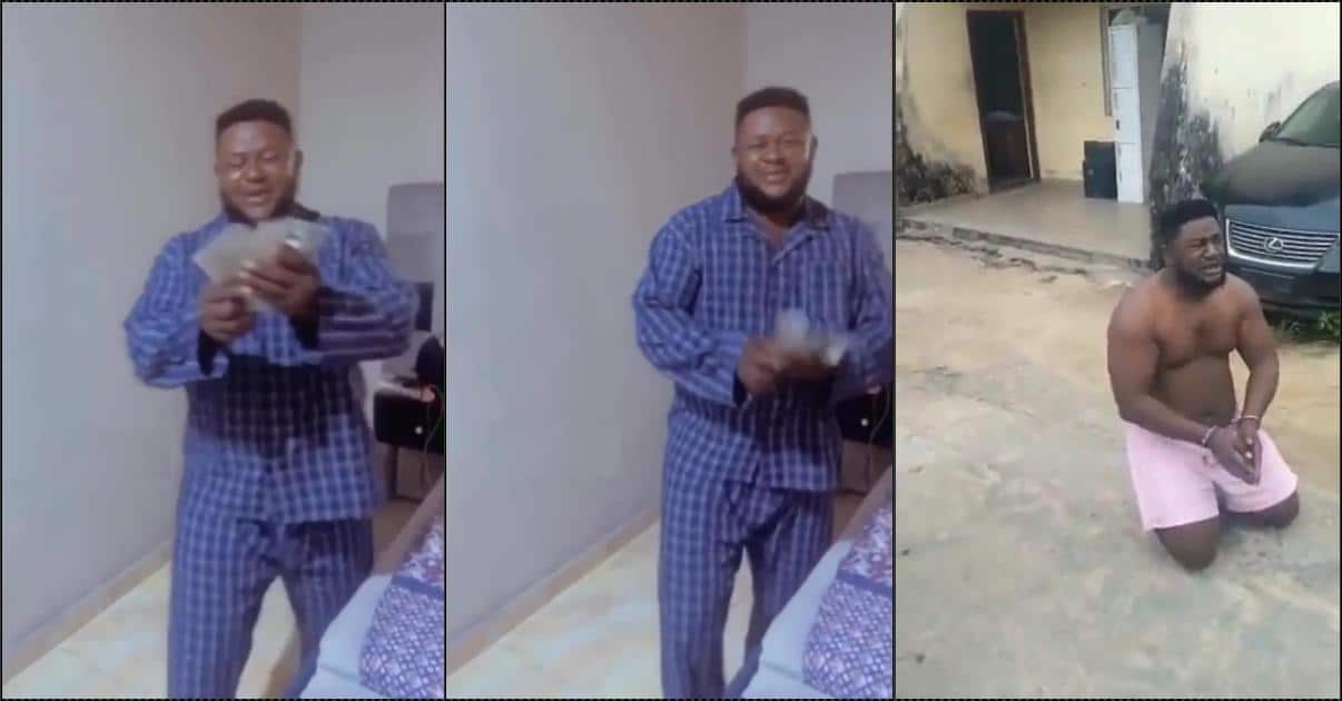 "My wife just born" — Notorious kidnapper begs for forgiveness following arrest (Video)