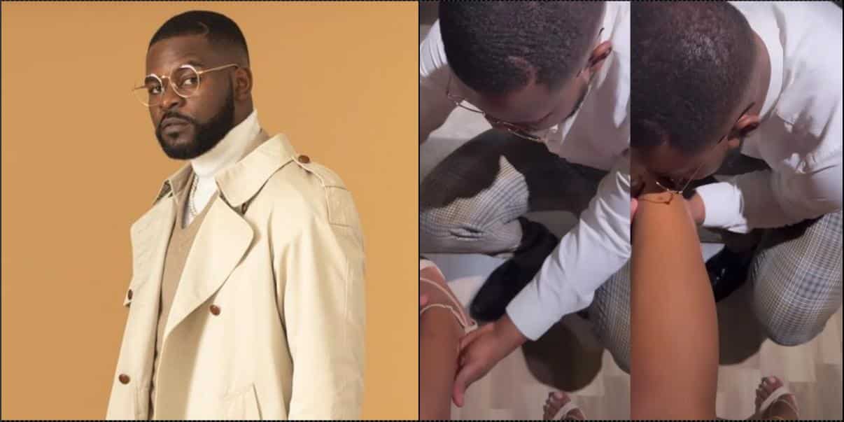 Falz spotted on date with mystery lady, Adekunle Gold and others react (Video)