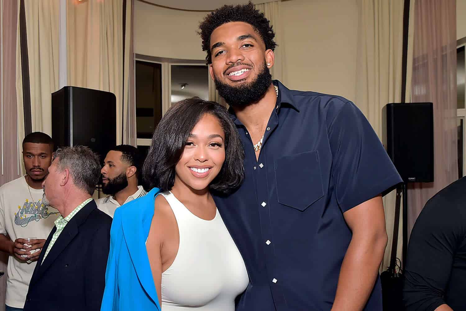 Karl-Anthony Towns says his birthday gift to his girlfriend Jordyn Woods is to fund two businesses she wants to start