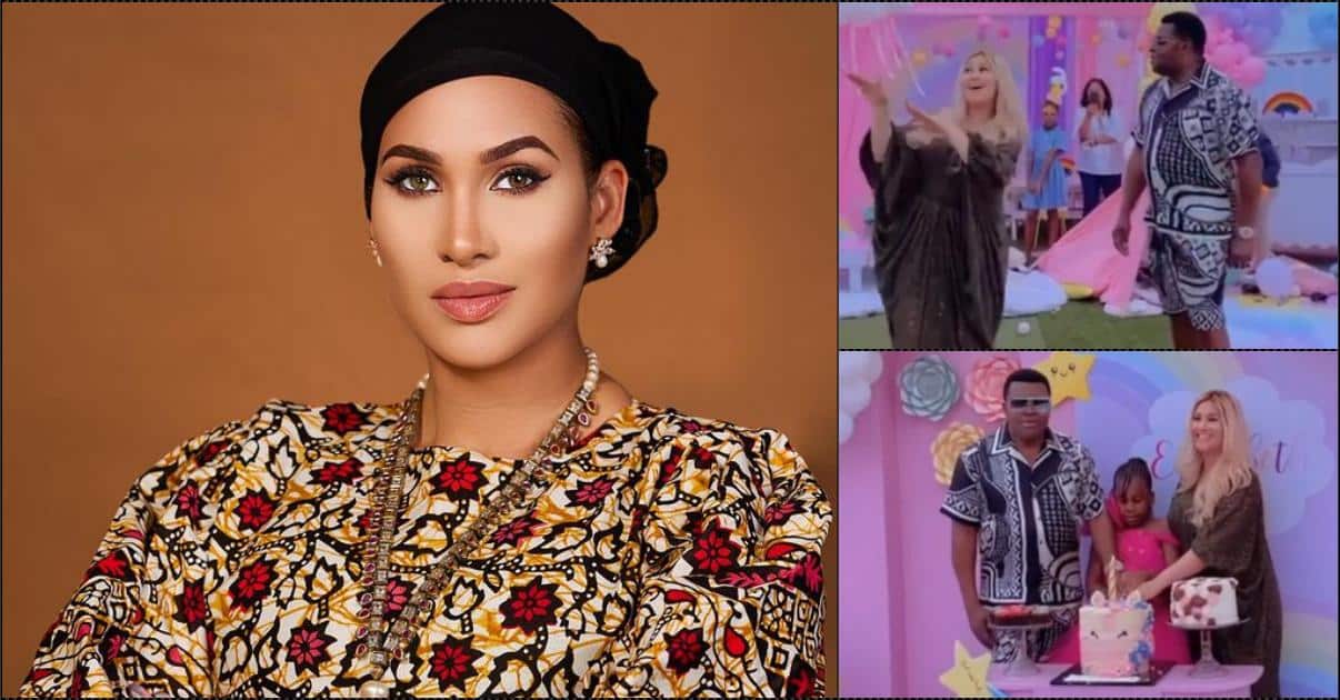 Caroline Danjuma and ex-husband, Musa, engage in a dance-off at daughter's birthday (Video)