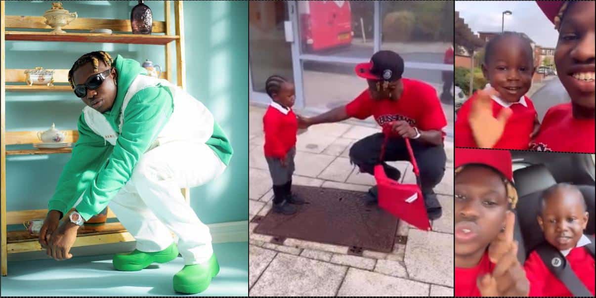Zlatan Ibile shares adorable moment with son in UK (Video)