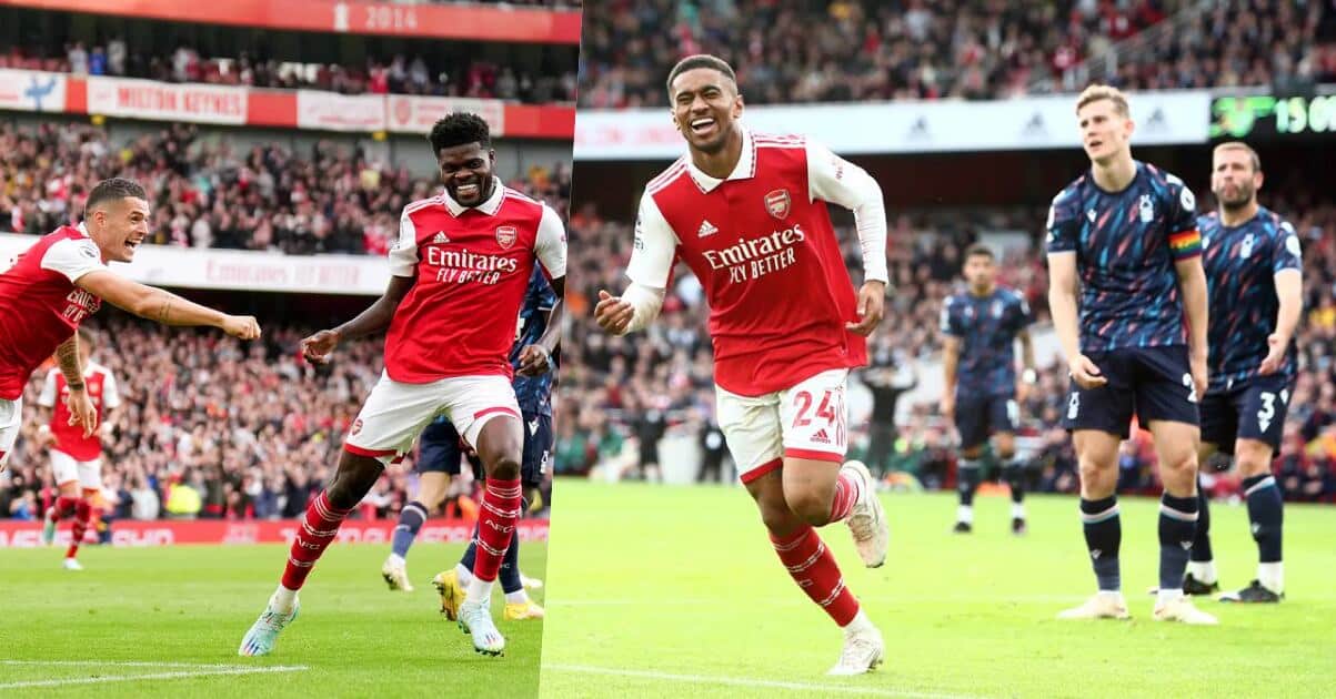 Arsenal goes back to top of Premier League table after defeating Nottingham Forest