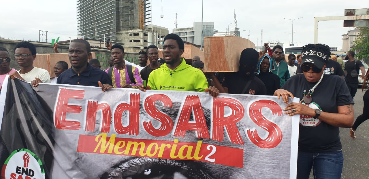 Lagos Police PRO Benjamin Hundeyin debunks claim of shooting at EndSARs Memorial (Video)